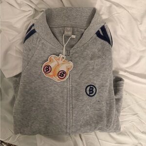 body by raven gray/navy sweater xxs